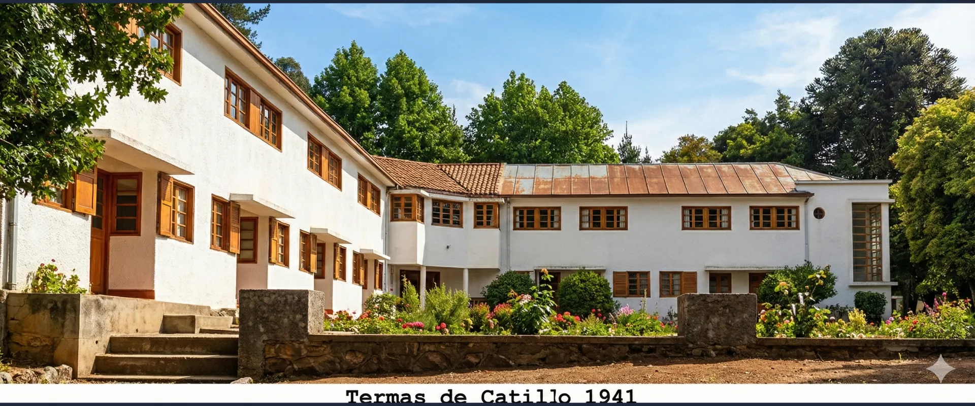 Termas de Catillo 1941 - Coloreada con IA